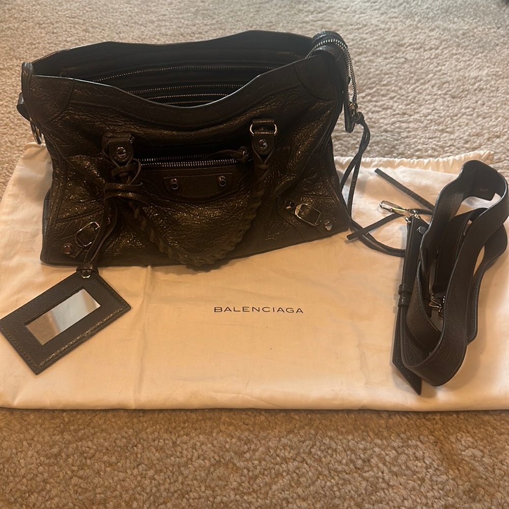 Balenciaga Grey City Bag